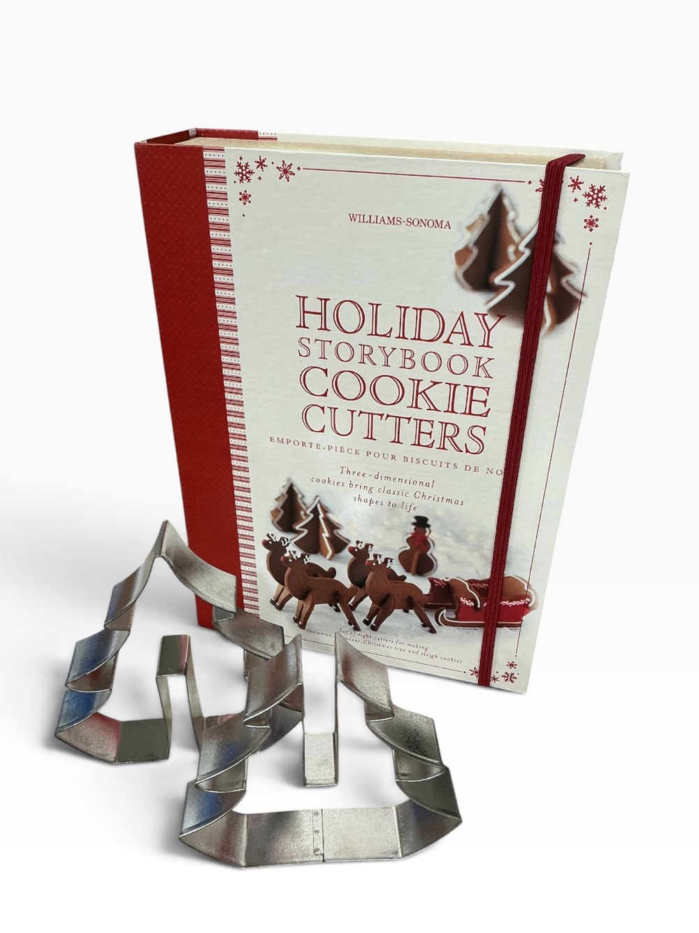 Williams Sonoma Holiday Storybook 8pc 3D Christmas Cookie Cutters Set
